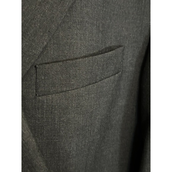 Stafford Men's Gray 2PC Suit 43R Blazer & 38x30 Slacks | Gray Sport Coat Set - Picture 6 of 12